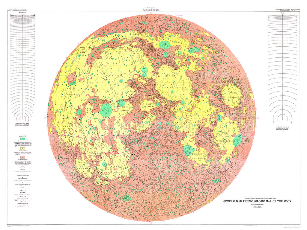 1961: USGS Astrogeology's First Published Map | U.S.